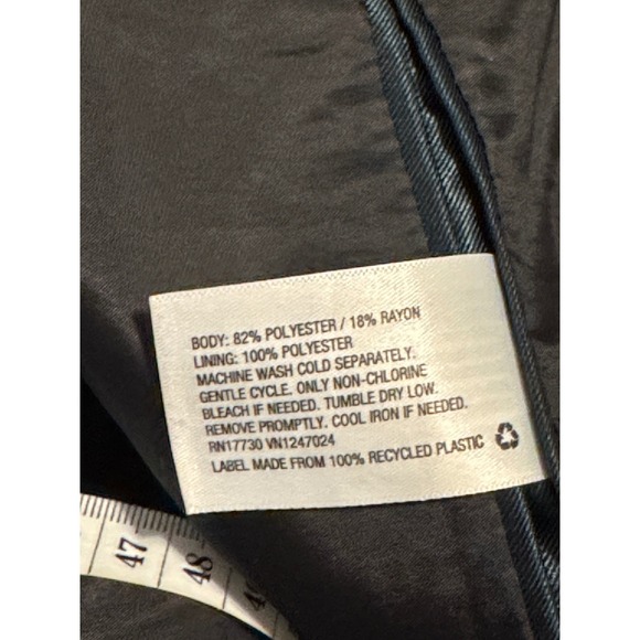 Original Use Men's Teal Shiny Shawl Collar Blazer Jacket Size L - Picture 4 of 10